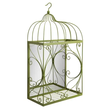 P/Wazy Metalowe z Lusterkiem do Zawieszenia 35x18x66 cm